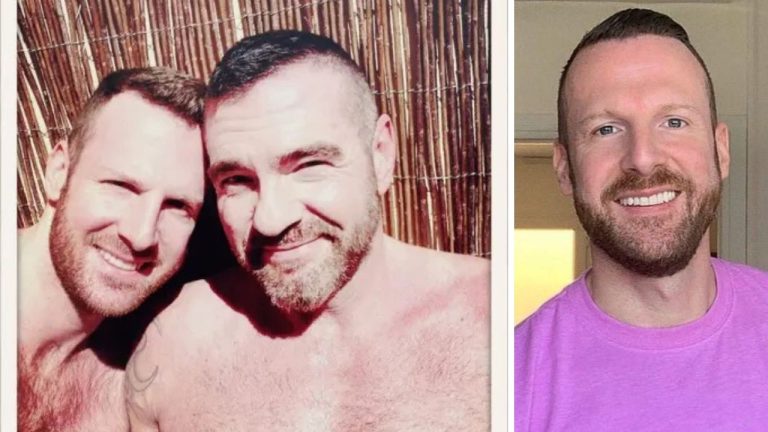 Tim Kruger with his partner